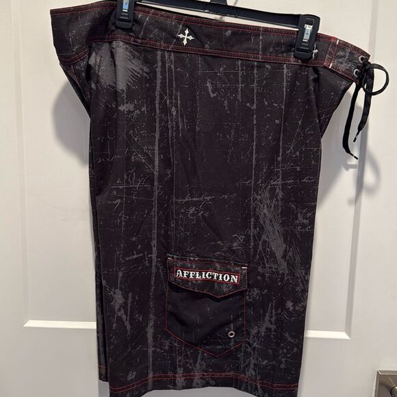 Affliction Men's Boardshorts Royal Chromatic Surf Swimming Trunk, Size 38 - Picture 7 of 11